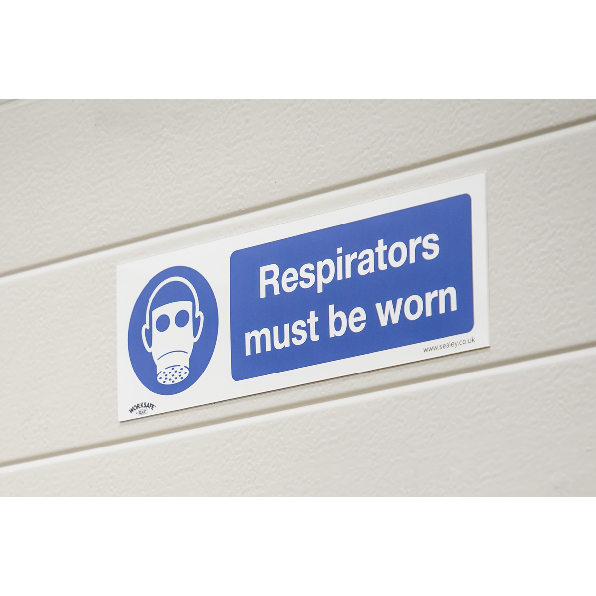Mandatory Safety Sign - Respirators Must Be Worn - Rigid Plastic