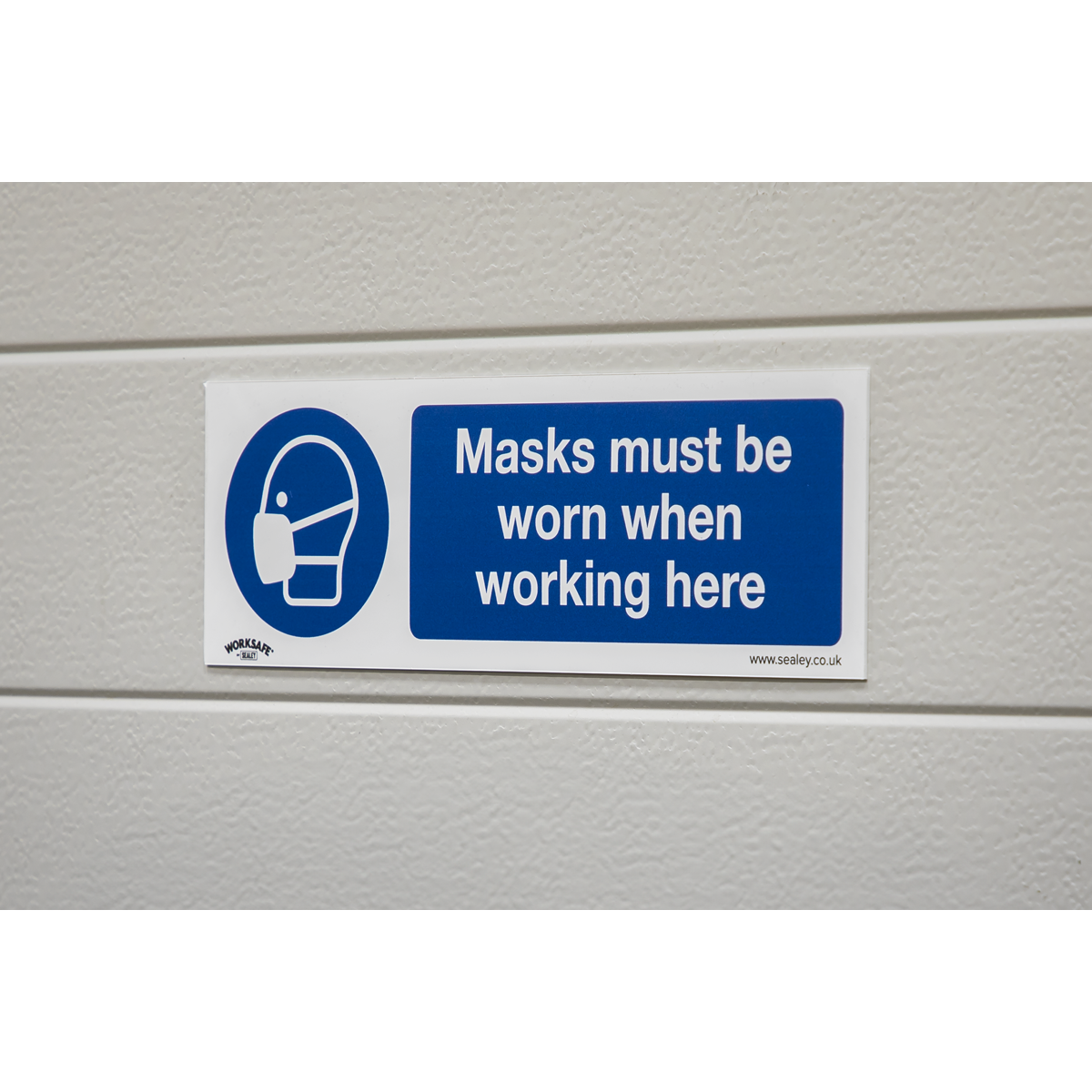 Mandatory Safety Sign - Masks Must Be Worn - Rigid Plastic