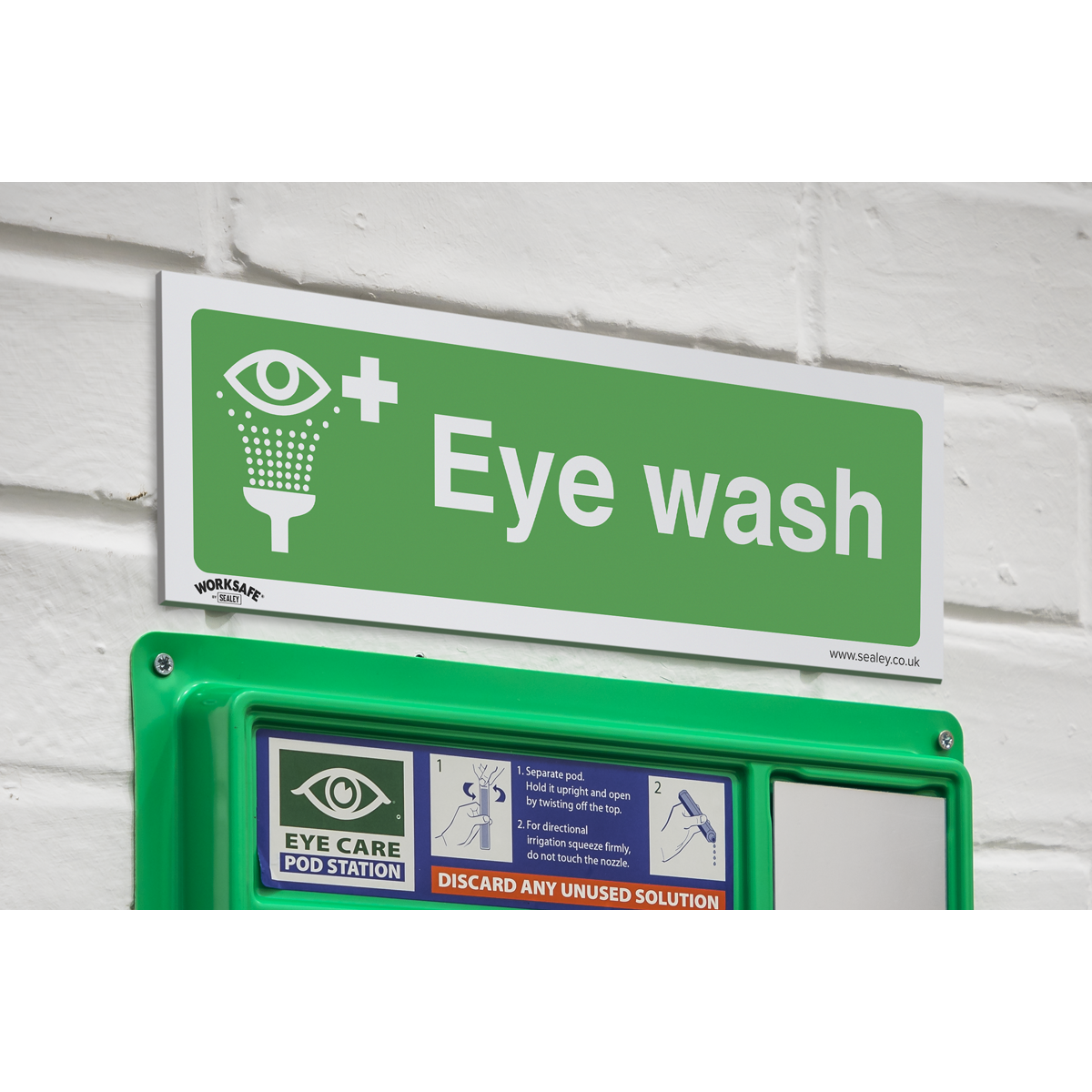 Safe Conditions Safety Sign - Eye Wash - Rigid Plastic