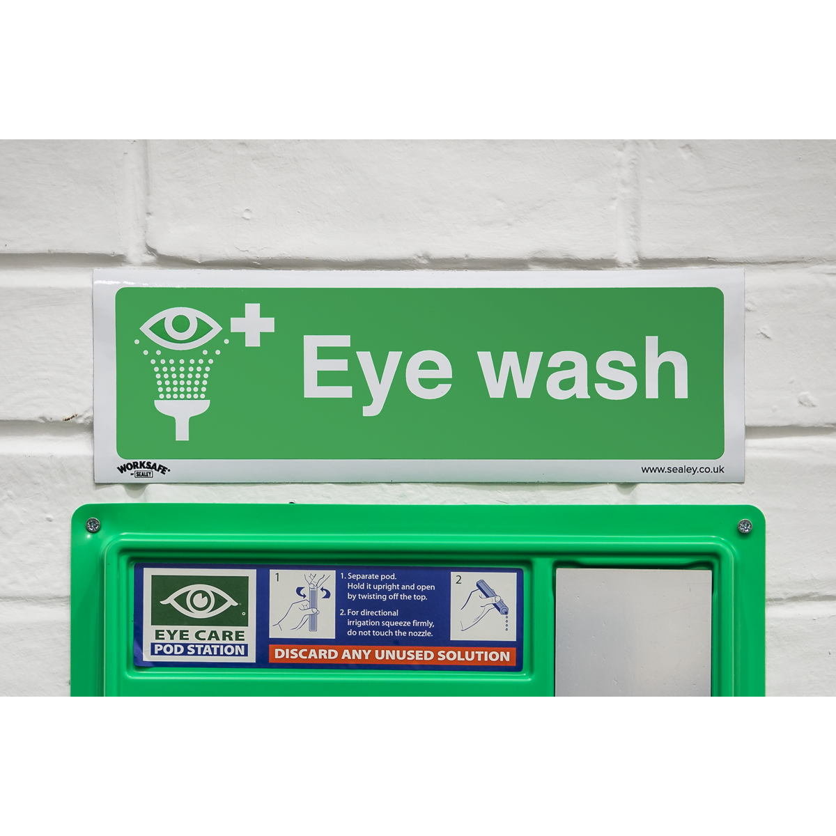 Safe Conditions Safety Sign - Eye Wash - Self-Adhesive Vinyl