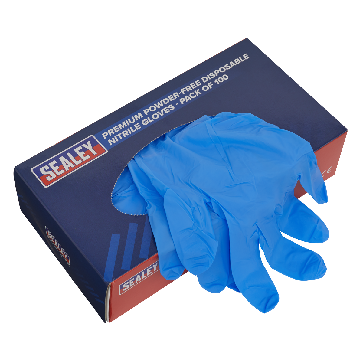 Premium Powder-Free Disposable Nitrile Gloves Extra-Large Pack of 100