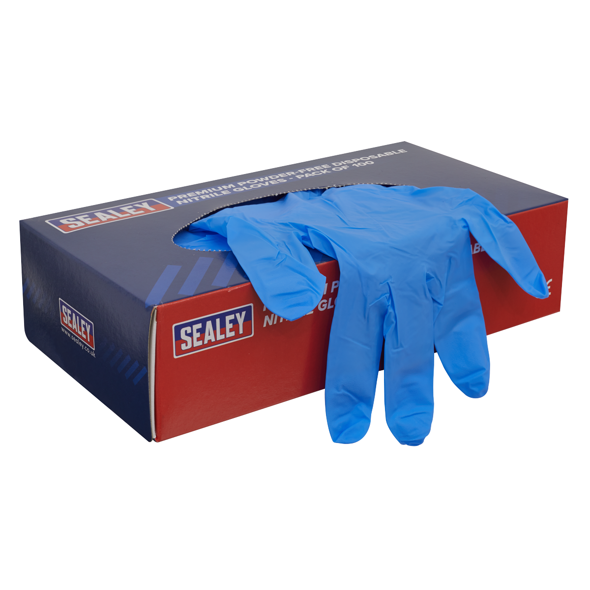 Premium Powder-Free Disposable Nitrile Gloves Extra-Large Pack of 100