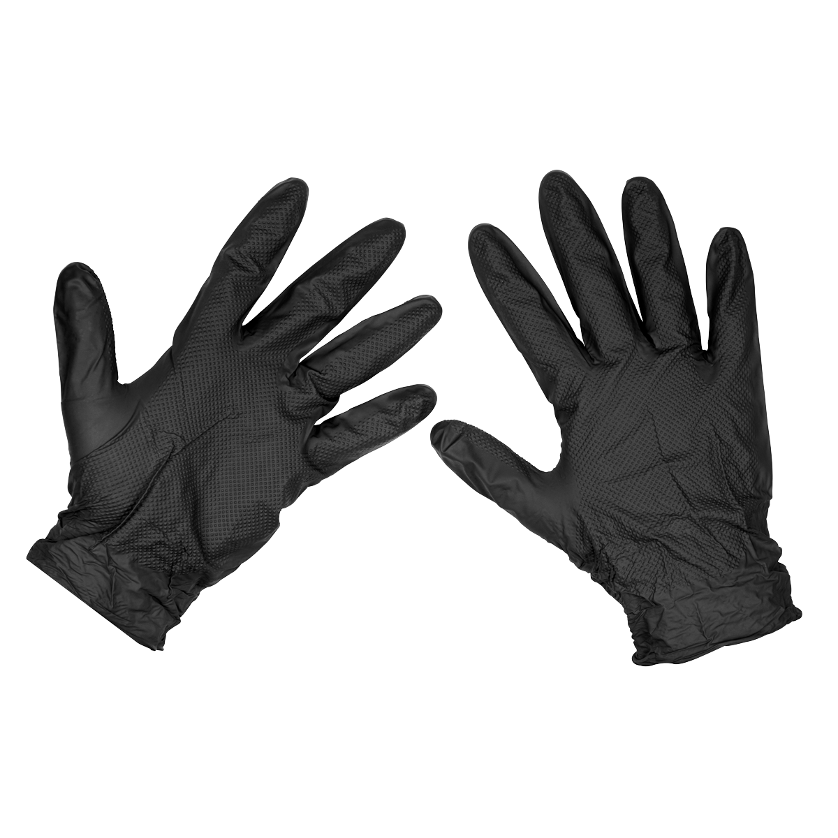 Black Diamond Grip Extra-Thick Nitrile Powder-Free Gloves - Pack of 50