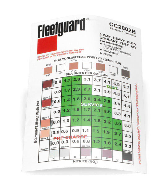 Fleetguard Coolant Analysis - Fleetguard CC2602B