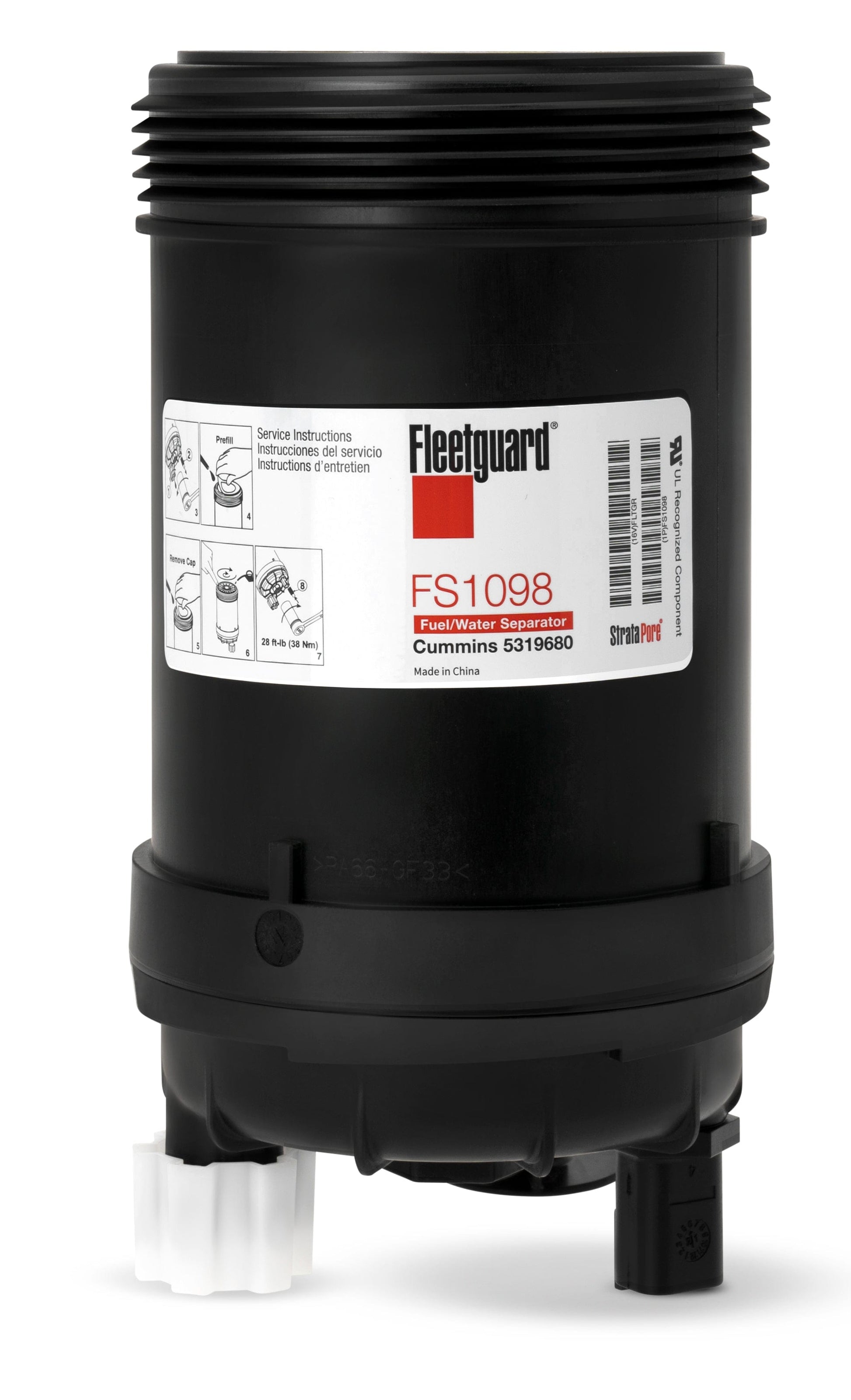 Fleetguard Fuel/Water Separator - Fleetguard FS1098