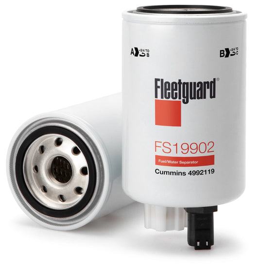 Fleetguard Fuel/Water Separator (Spin On) - Fleetguard FS19902