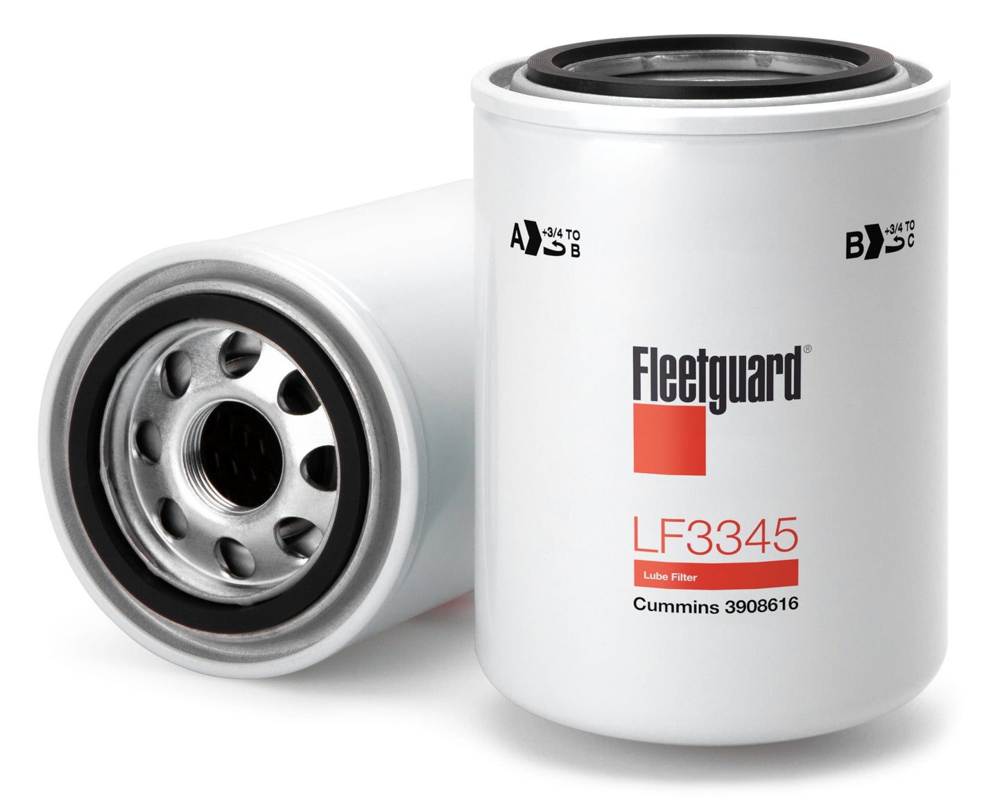 Fleetguard Oil / Lube Full-Flow Filter (Spin On) - Fleetguard LF3345