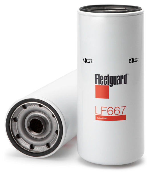 Fleetguard Oil / Lube Full-Flow Filter (Spin On) - Fleetguard LF667