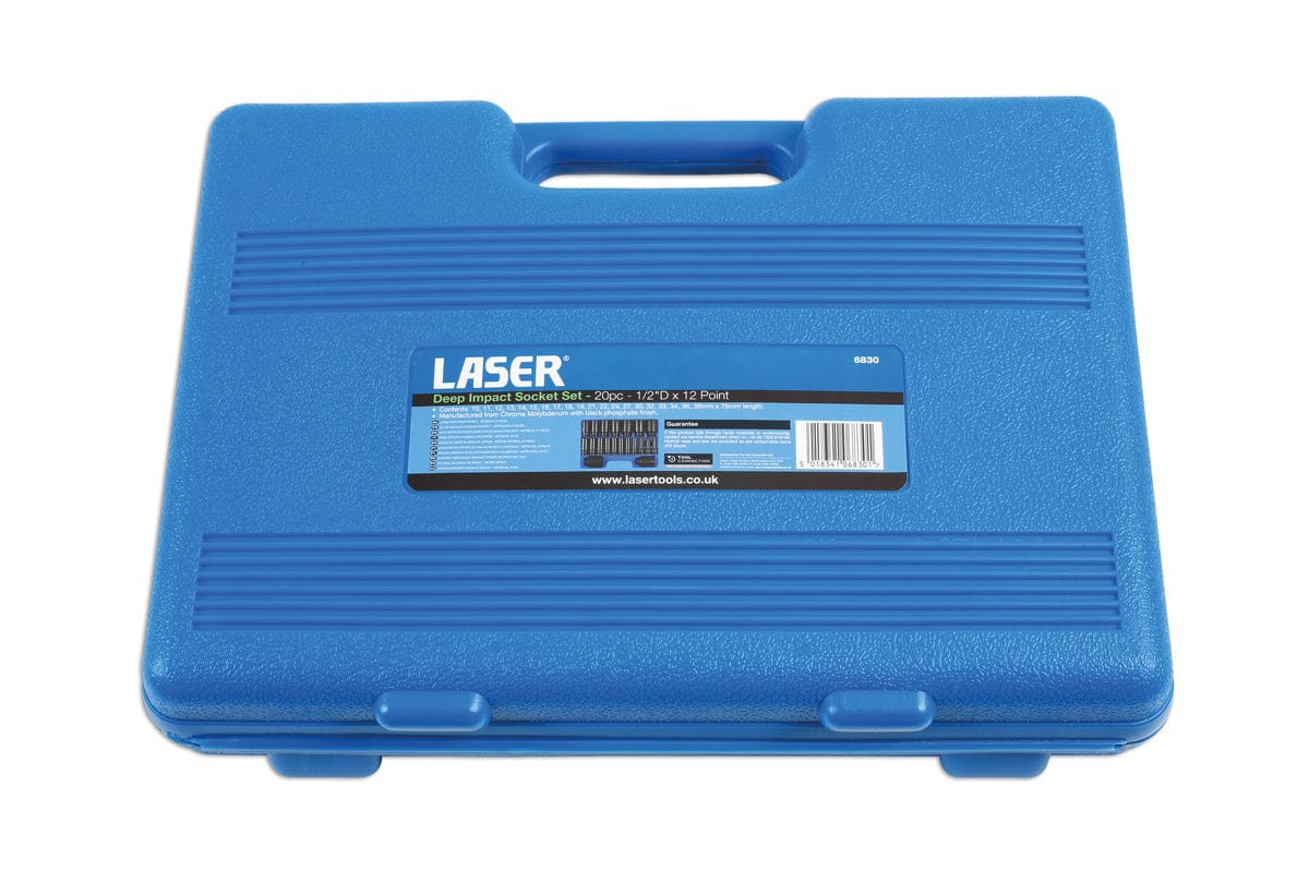 Laser Deep Impact Socket Set 1/2"D 20pc - (Laser 6830)