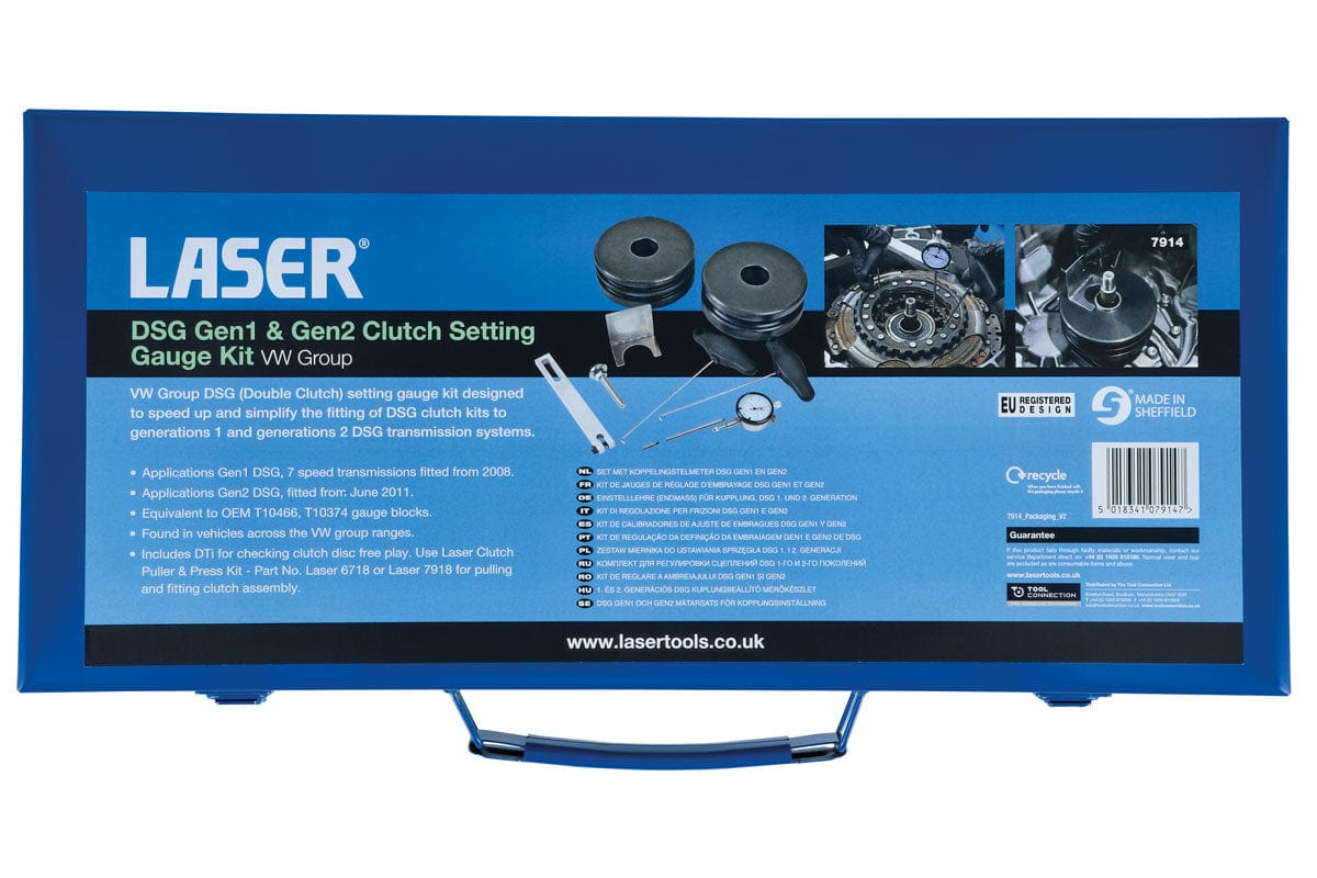 Laser DSG GEN1 and GEN2 Clutch Setting Gauge Kit - (Laser 7914)