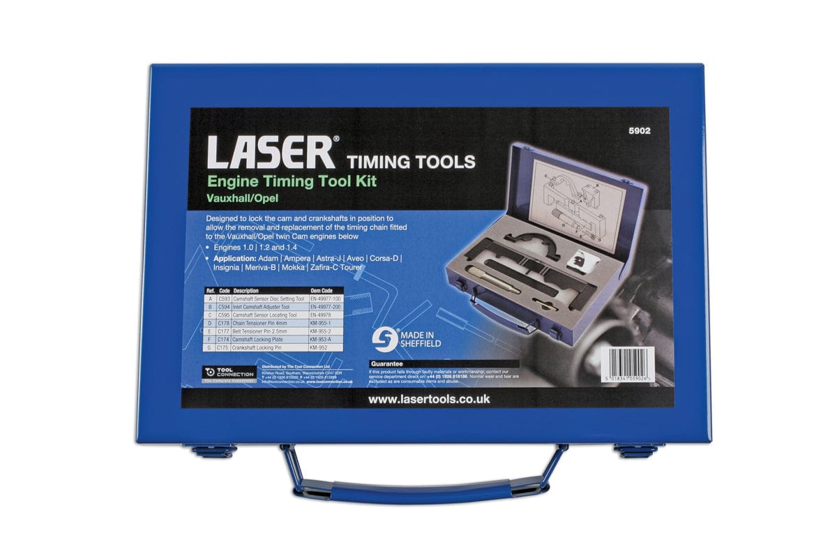 Laser Engine Timing Tool Set - for Vauxhall/Opel - (Laser 5902)