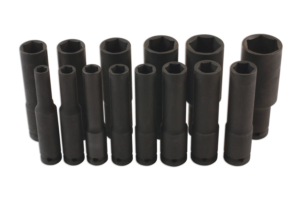 Laser Extra Deep Impact Socket Set 1/2"D 14pc - (Laser 7759)