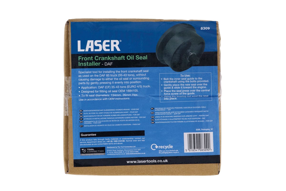 Laser Front Crankshaft Oil Seal Installer - for DAF - (Laser 8309)