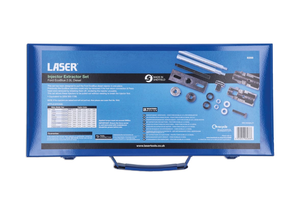 Laser Injector Extractor Set - for Ford EcoBlue 2.0 Diesel - (Laser 8288)