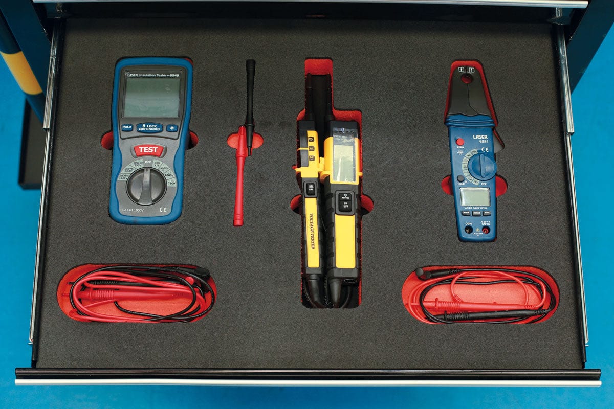 Laser Insulated Test Instruments in Foam Inlay - (Laser 8489)