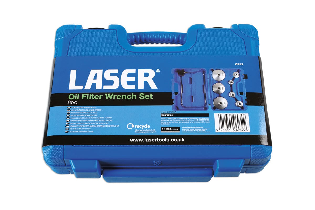 Laser Oil Filter Wrench Set 8pc - (Laser 6932)