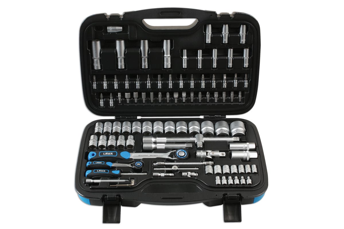 Laser Socket Set 1/4"D, 1/2"D 95pc - (Laser 6921)