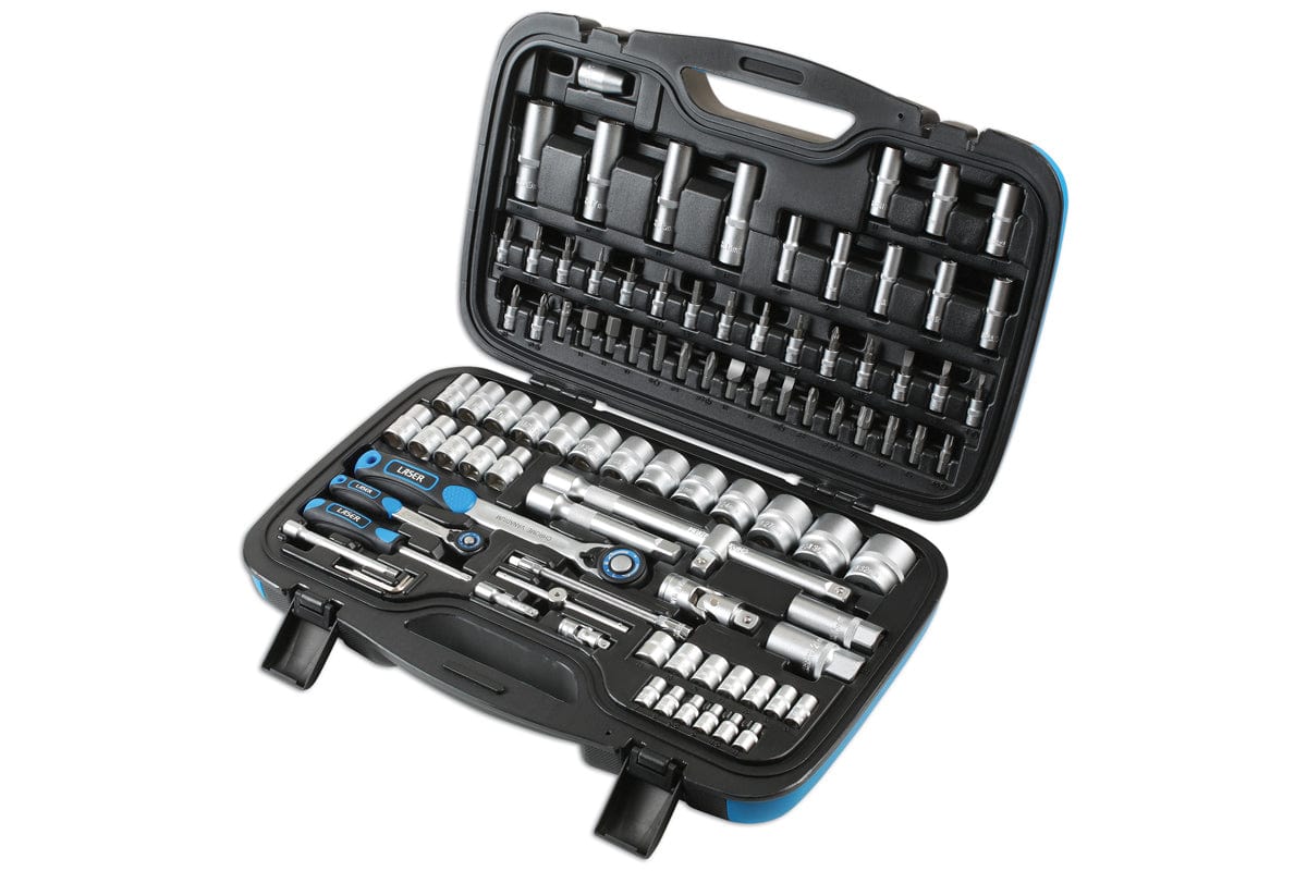 Laser Socket Set 1/4"D, 1/2"D 95pc - (Laser 6921)