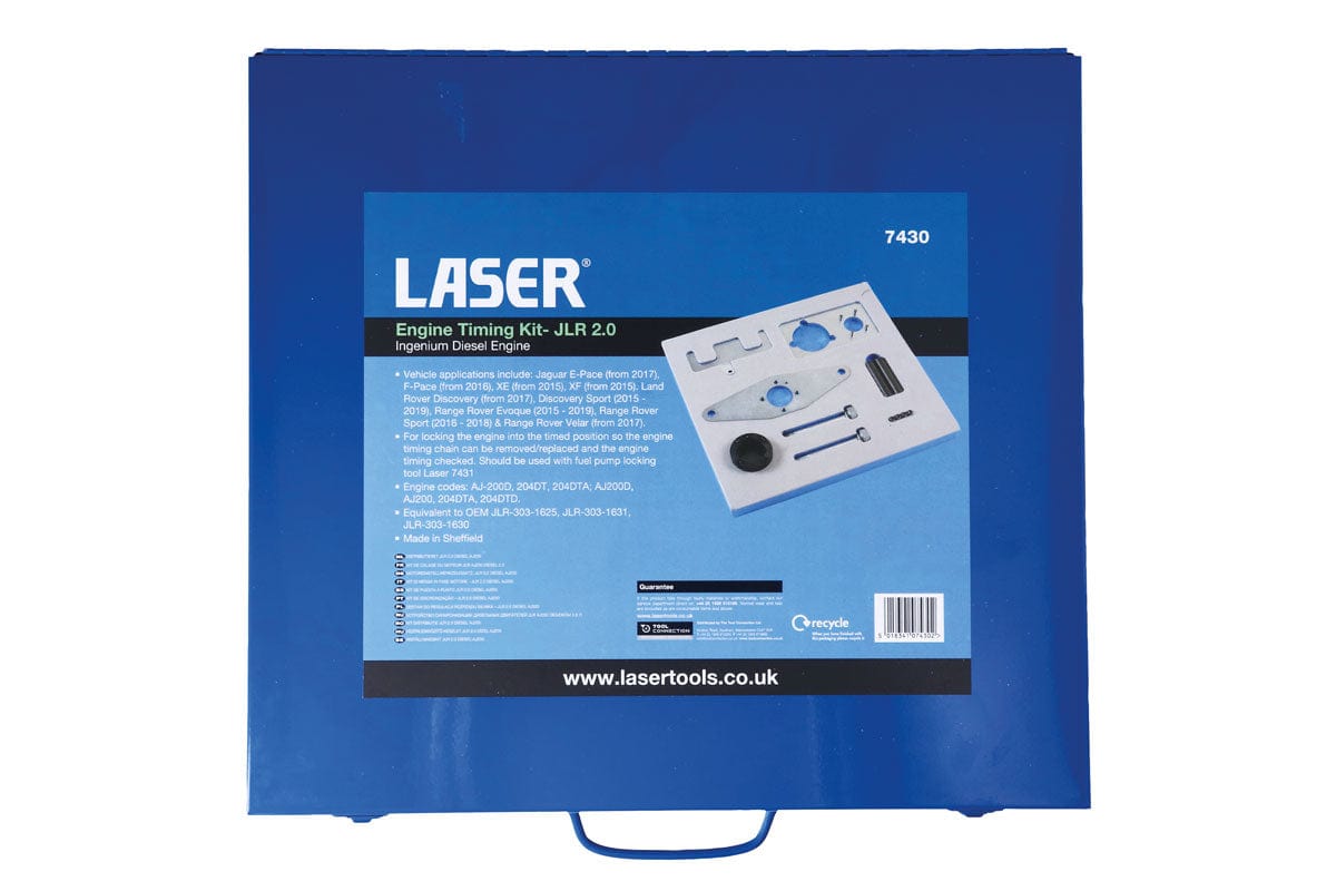 Laser Timing Tool Kit - for JLR 2.0 Diesel AJ200 - (Laser 7430)