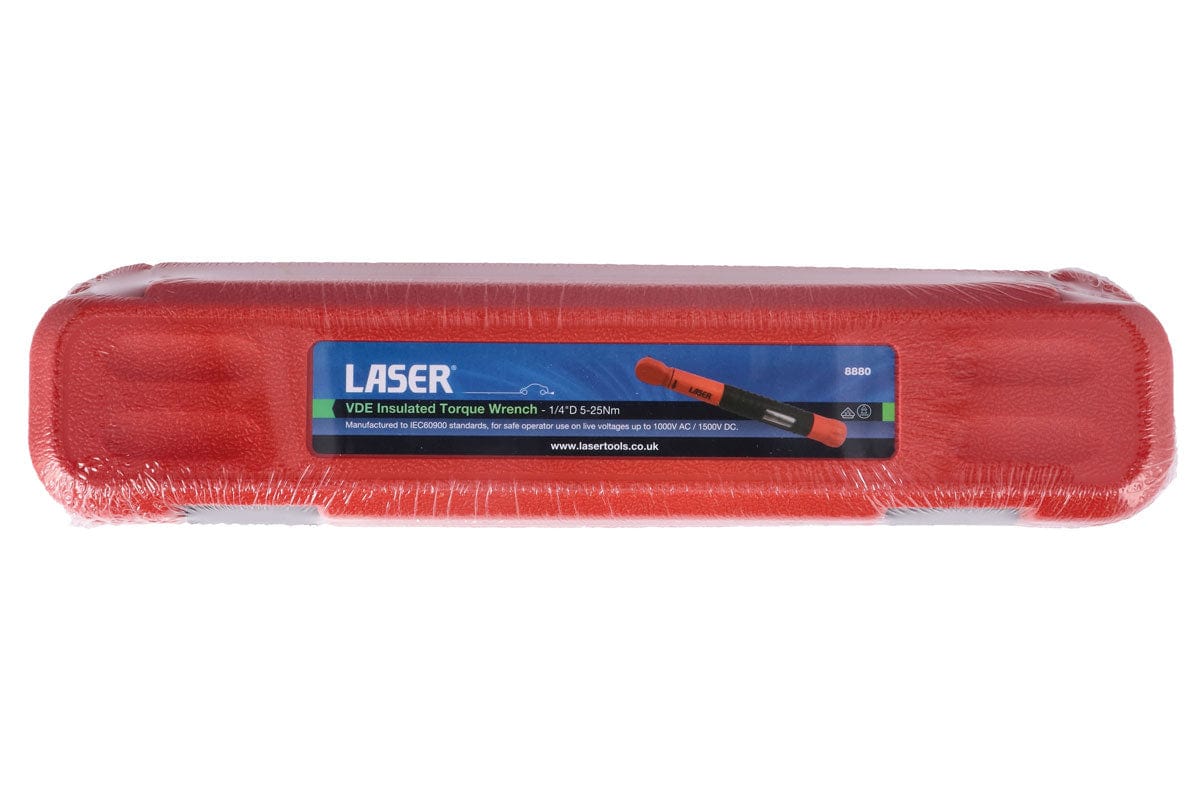 Laser VDE Insulated Torque Wrench 1/4"D 5-25Nm - (Laser 8880)