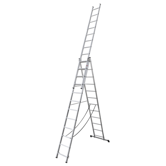 Sealey Aluminium Extension Combination Ladder 3x12 EN 131