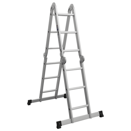 Sealey Aluminium Folding Platform Ladder 4-Way EN 131