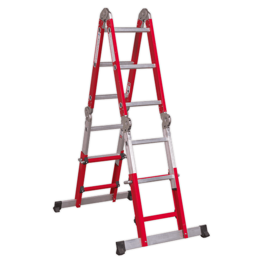 Sealey Aluminium Multipurpose Ladder EN 131 Adjustable Height