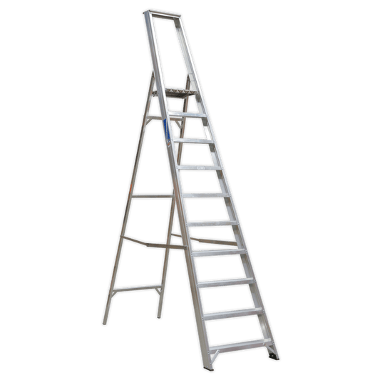 Sealey Aluminium Step Ladder 10-Tread Industrial BS 2037/1