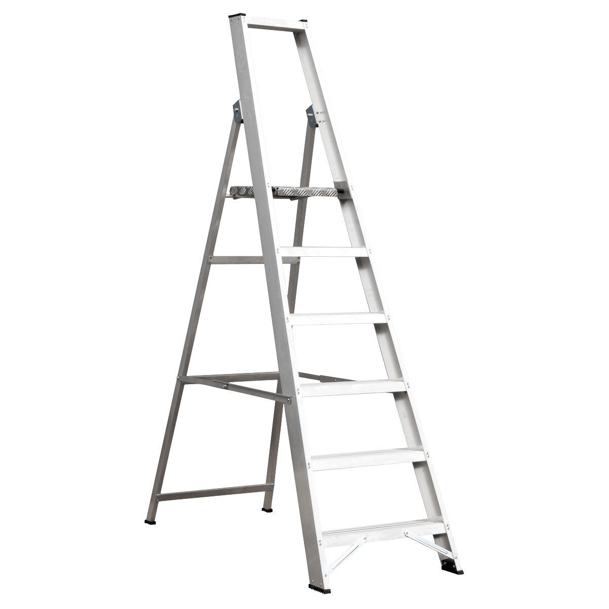 Sealey Aluminium Step Ladder 6-Tread Industrial BS EN 131