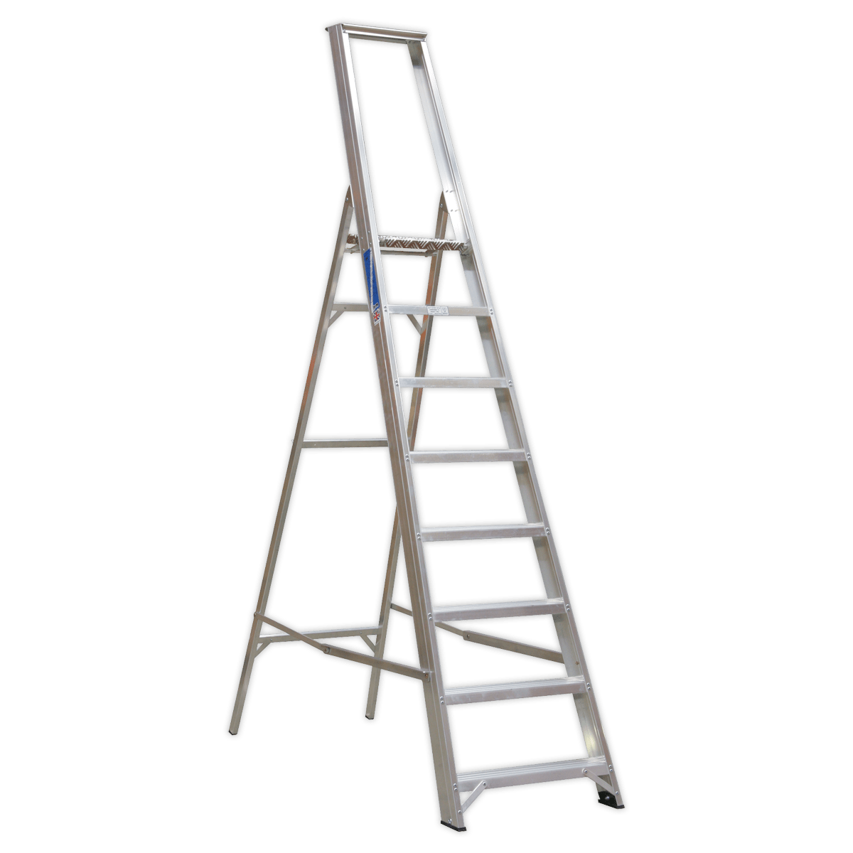 Sealey Aluminium Step Ladder 8-Tread Industrial BS 2037/1