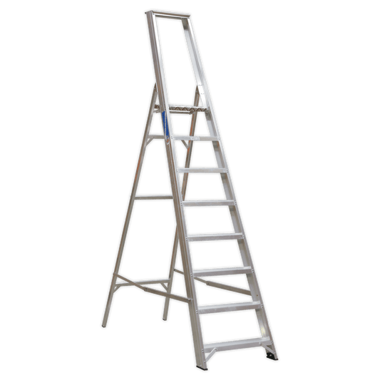 Sealey Aluminium Step Ladder 8-Tread Industrial BS 2037/1