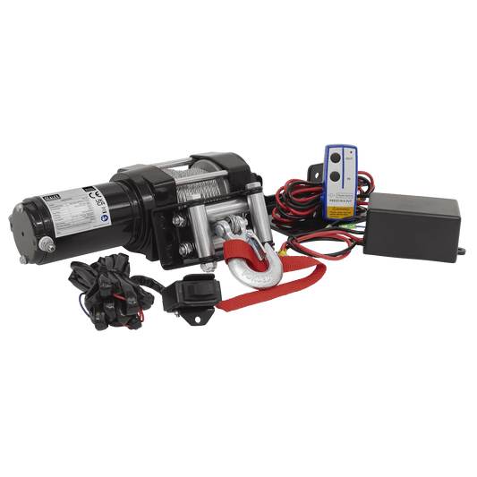 Sealey ATV Winch 1000kg Line Pull 12V