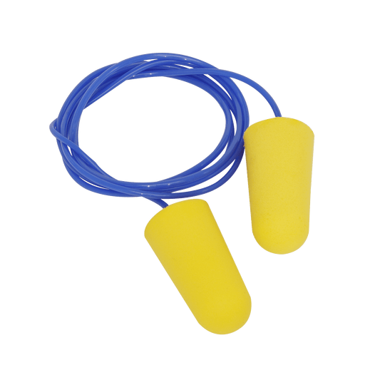 Sealey Ear Plugs Disposable Corded Pack of 100 Pairs