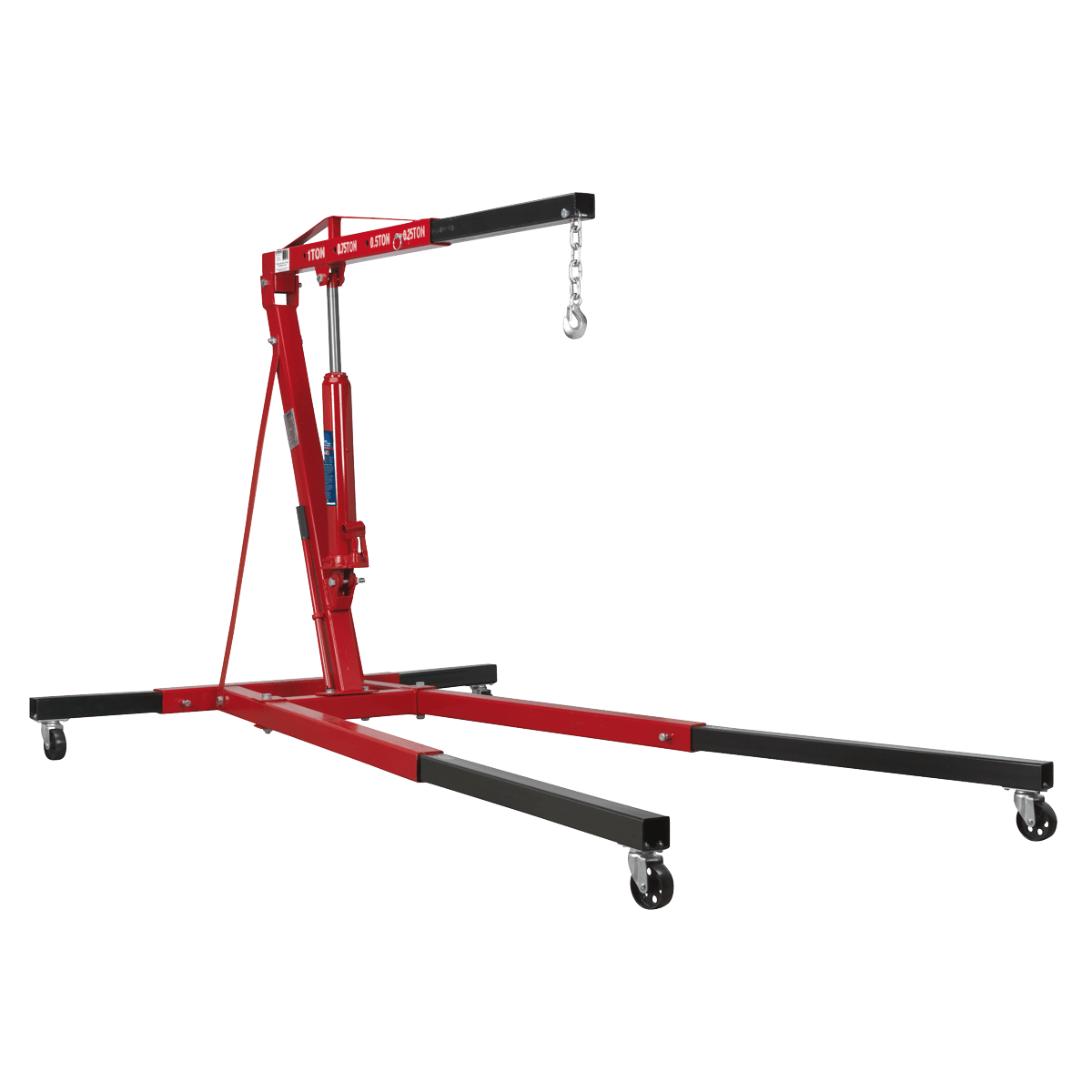 Sealey Engine Crane 1 Tonne Long Reach Extendable Legs