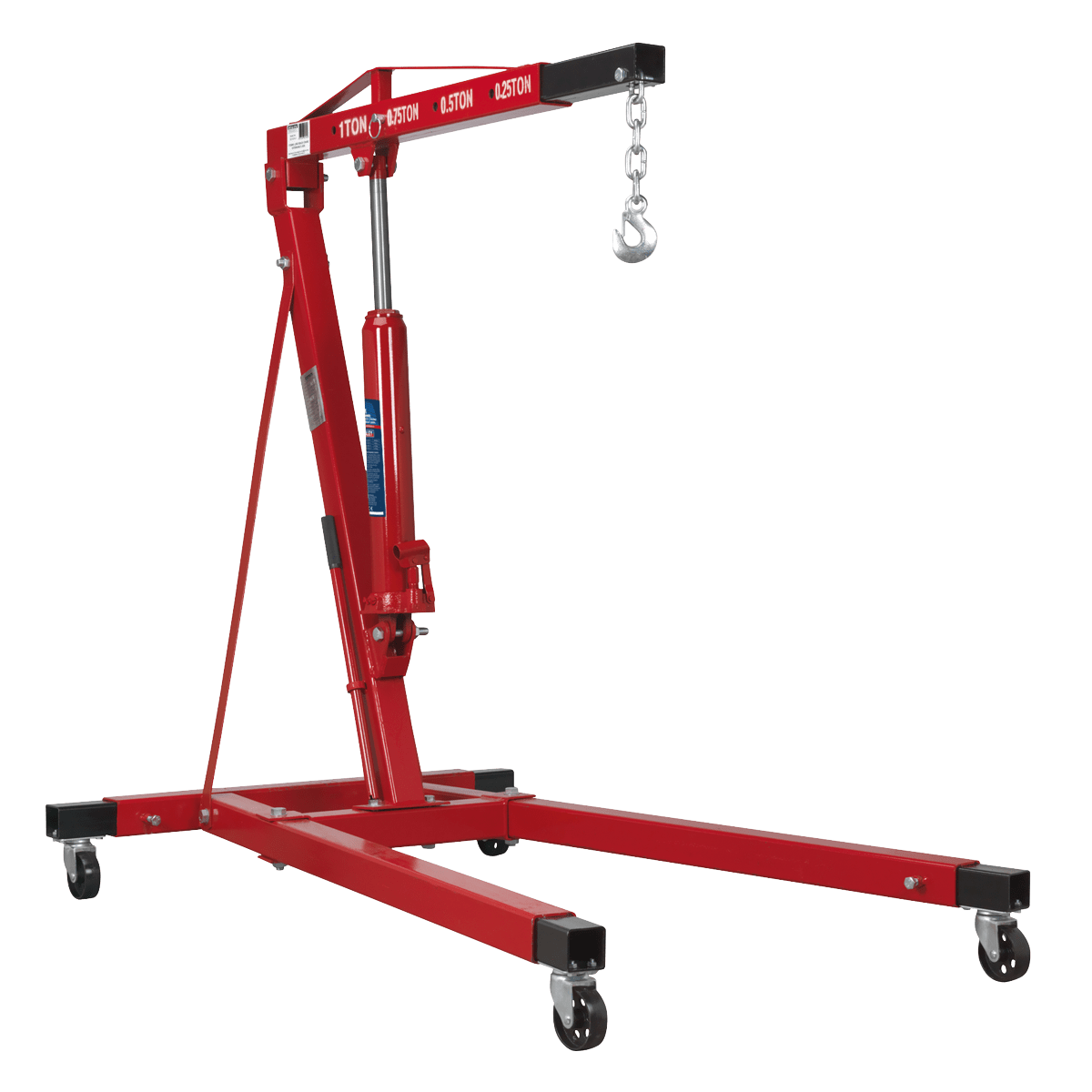 Sealey Engine Crane 1 Tonne Long Reach Extendable Legs