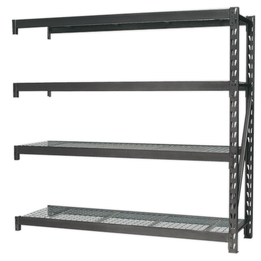 Sealey Heavy-Duty Racking Extension Pack with 4 Mesh Shelves 640kg Capacity Per Level