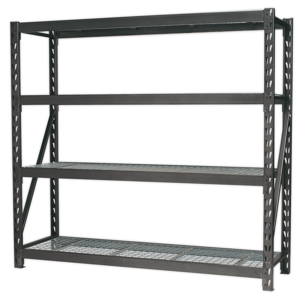 Sealey Heavy-Duty Racking Unit with 4 Mesh Shelves 640kg Capacity Per Level 1956mm