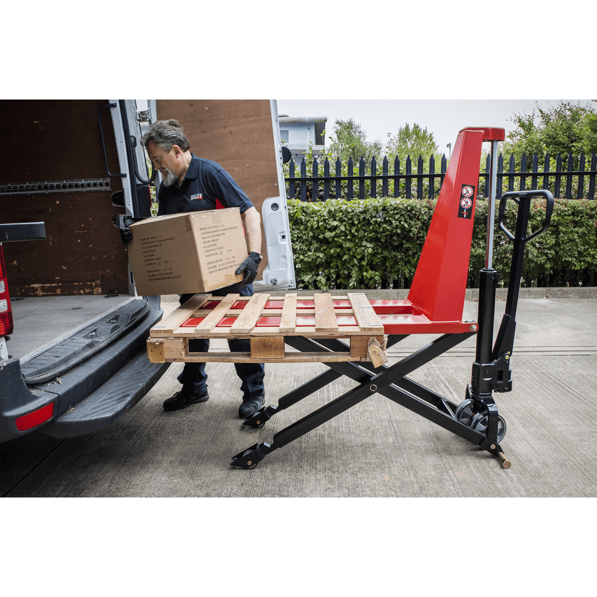 Sealey High Lift Pallet Truck - 1000kg Capacity 1170 x 540mm