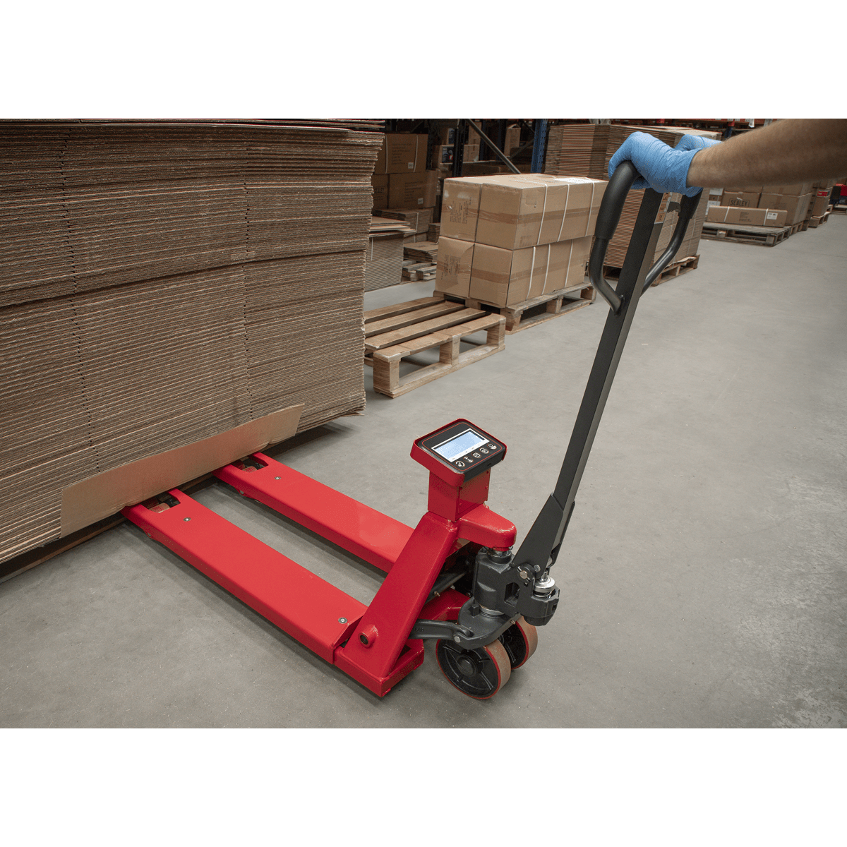 Sealey Pallet Truck with Scales - 2000kg Capacity 1150 x 555mm