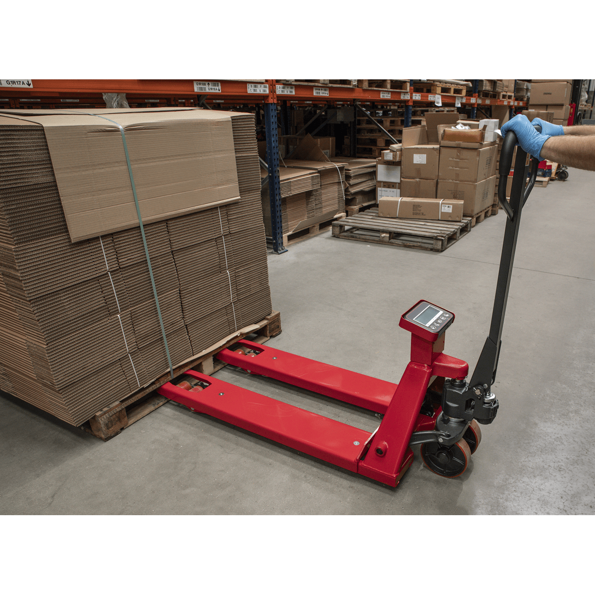 Sealey Pallet Truck with Scales - 2000kg Capacity 1150 x 555mm