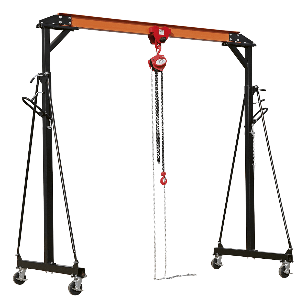 Sealey Portable Lifting Gantry Crane Adjustable 1 Tonne & Hoist Combo