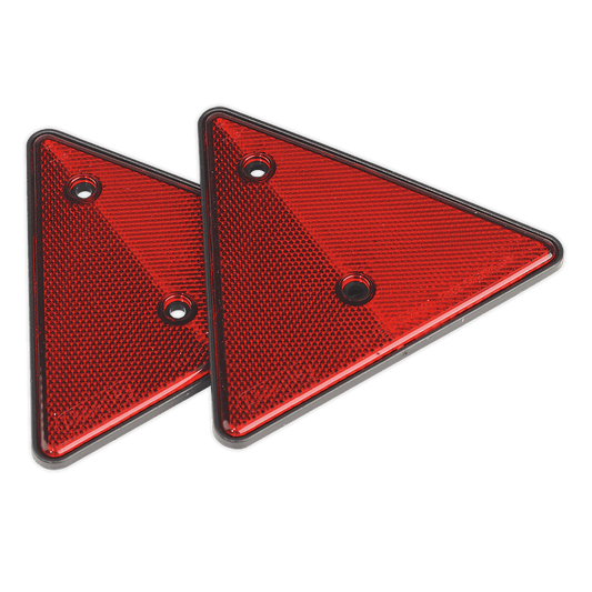 Sealey Rear Reflective Red Triangle Pack of 2