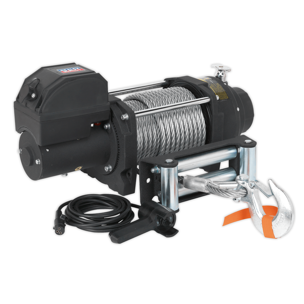 Sealey Recovery Winch 8180kg(18000lb)Line Pull 12V Industrial