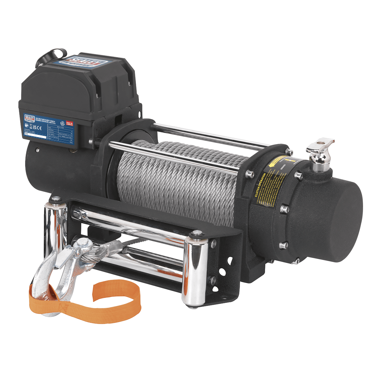 Sealey Self-Recovery Winch 5450kg (12000lb) Line Pull 12V