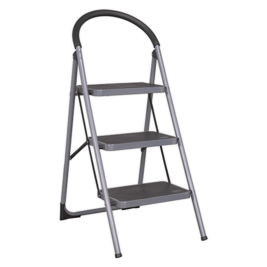 Sealey Step Stool 3-Tread 150kg Capacity EN 14183