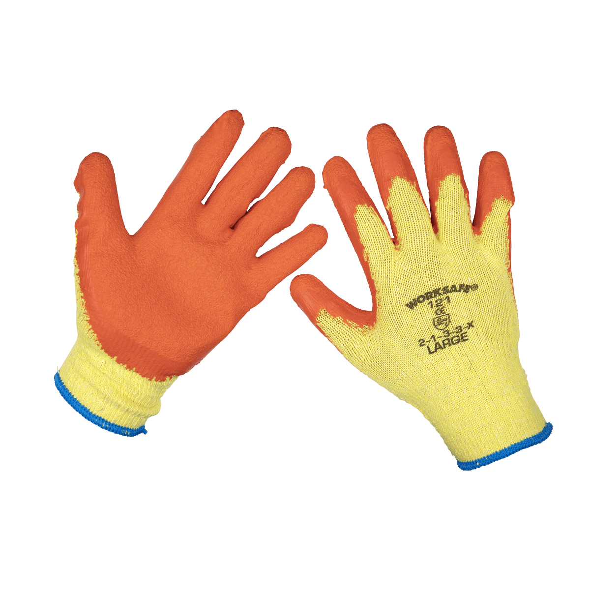 Sealey Super Grip Knitted Gloves Latex Palm